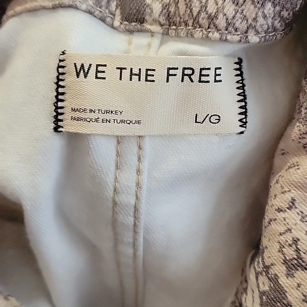 We The Free Neutral Snake Print Short Sleeve Jumpsuit